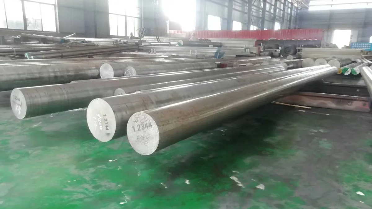 Barras de acero para moldes con manchas blancas