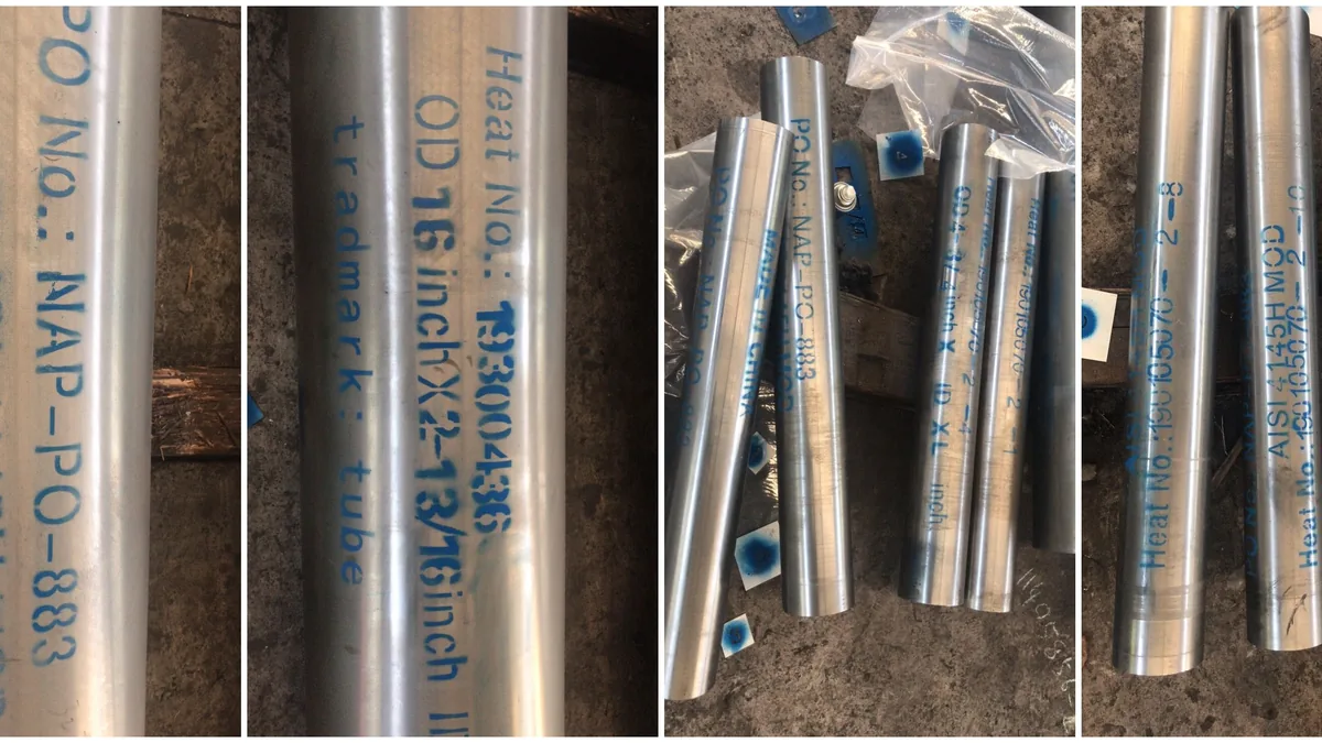 Tubo laminado de 4145H para cuellos de perforación
